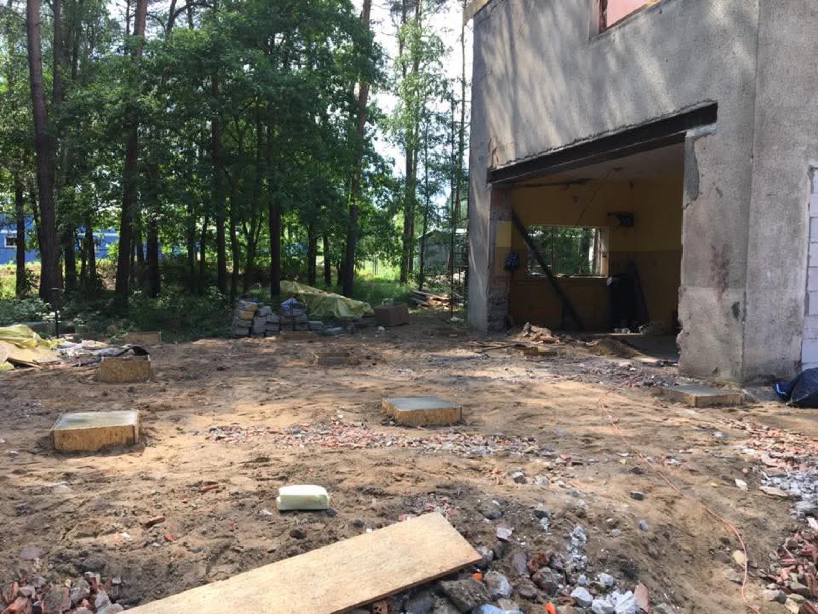 Seconda realizzazione durante i lavori